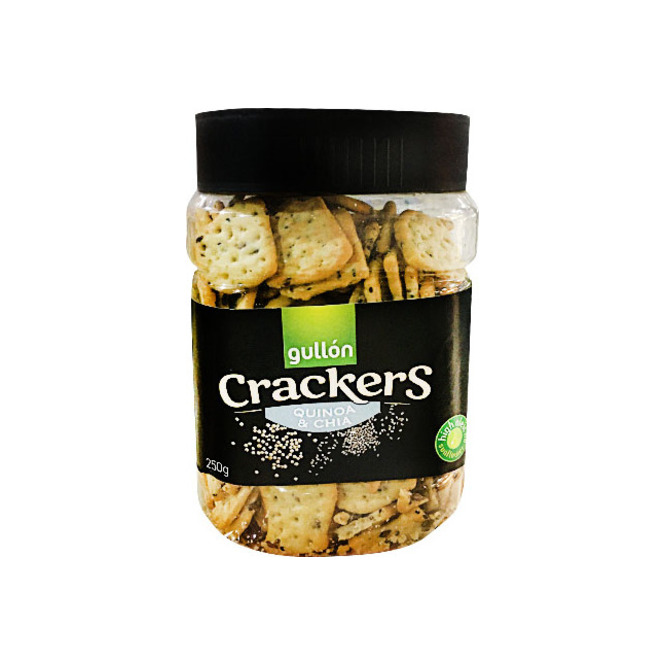 Galletitas mini cracker con semillas de quinoa y chía Gullón 250 gramos
