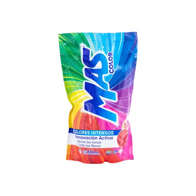 Jabón liquido para ropa a color Mas 900 ml