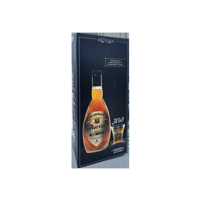 Ron suave etiqueta negra edición especial en botella Fortín 750 ml