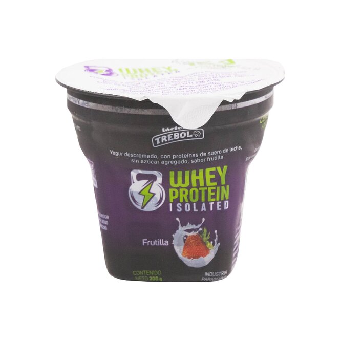 Yogurt descremado sabor frutilla pote Trébol 200 gramos