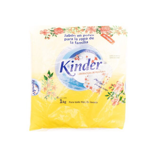 Jabón en polvo Liberación de perfume Kínder 1 kilo
