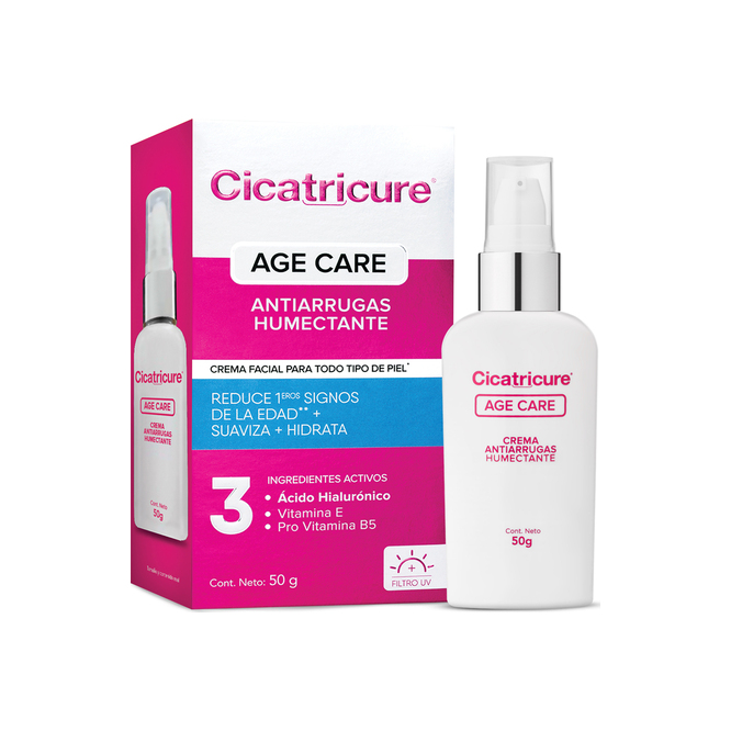 Crema facial antiarrugas humectante Cicatricure 50 gramos