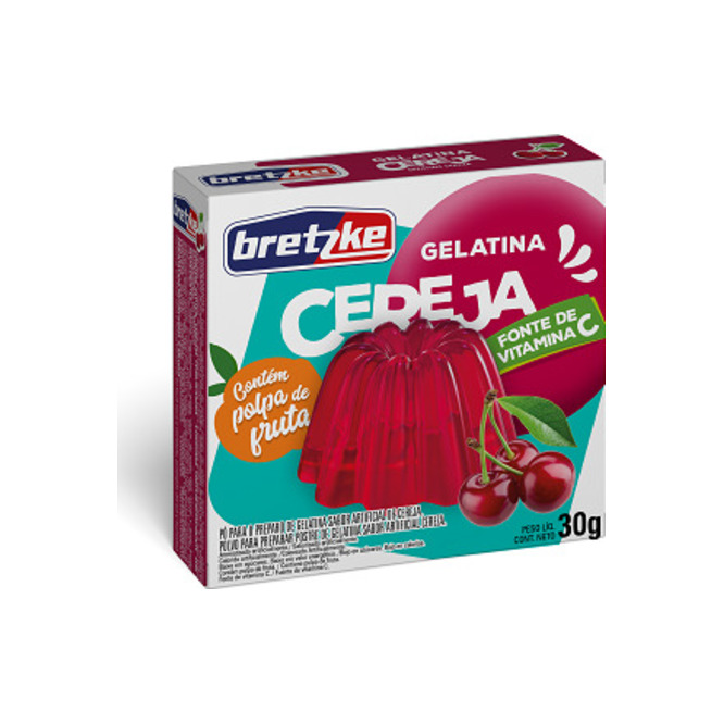 Gelatina Sabor Cereza Bretzke 30 gramos