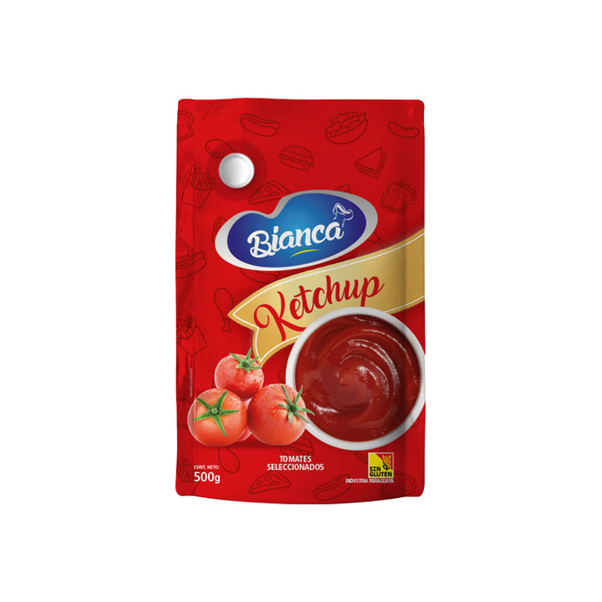 Kétchup doypack Bianca 500 gramos