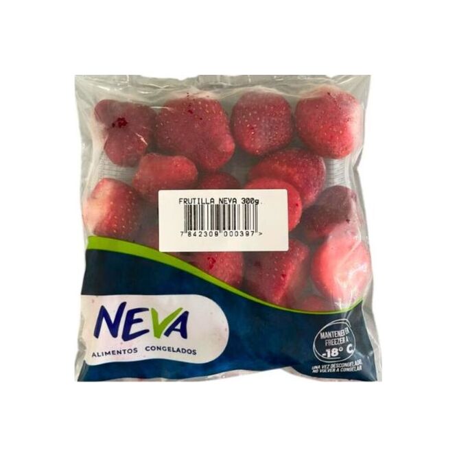 Frutillas congeladas paquete Neva 300 gramos