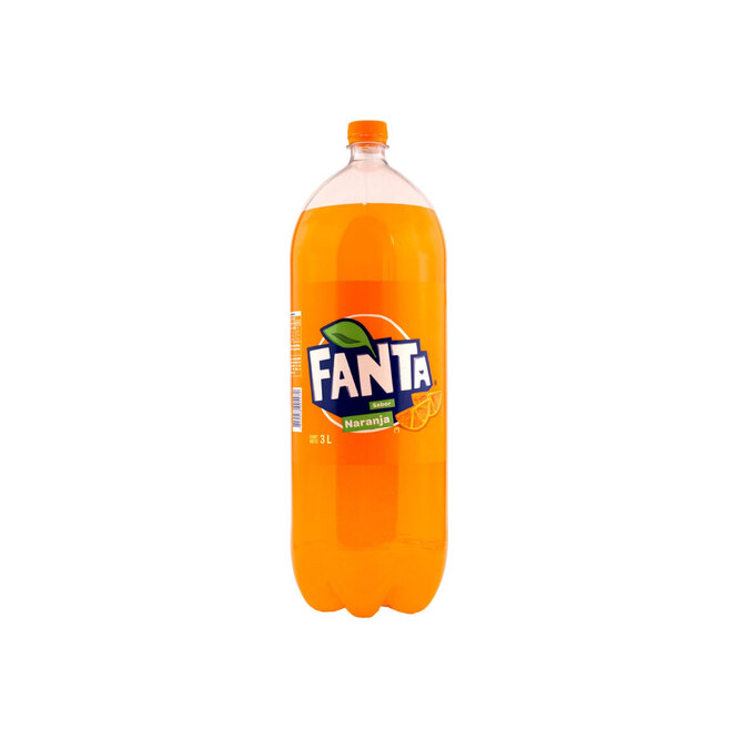 Gaseosa Descartable sabor Naranja Fanta 3 litros