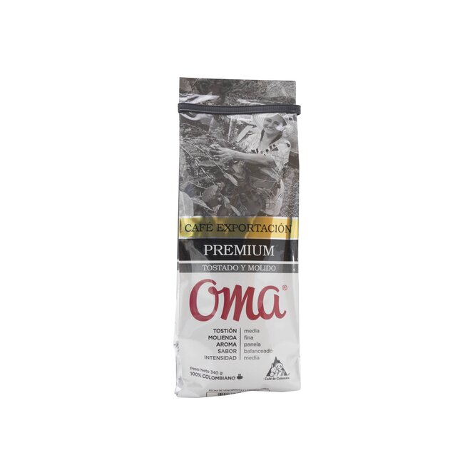 Café premium tostado y molido Oma 340 gramos
