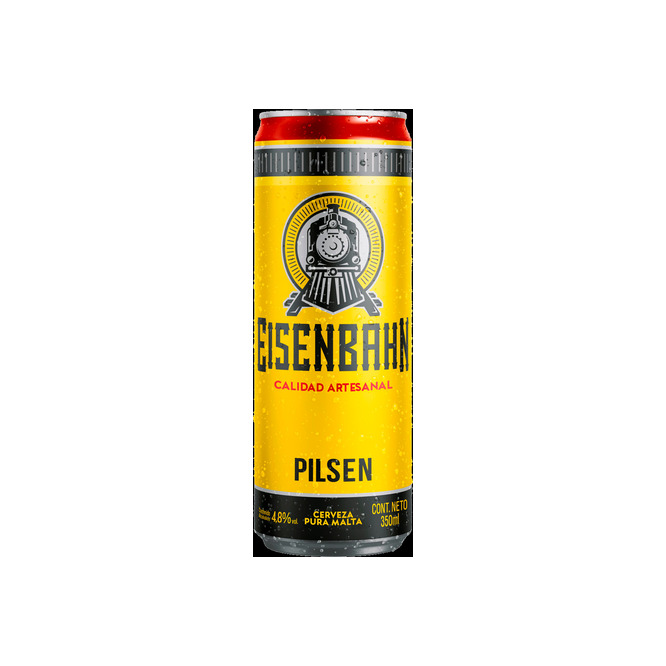 Cerveza Pilsen en lata Eisenbahn 350 ml