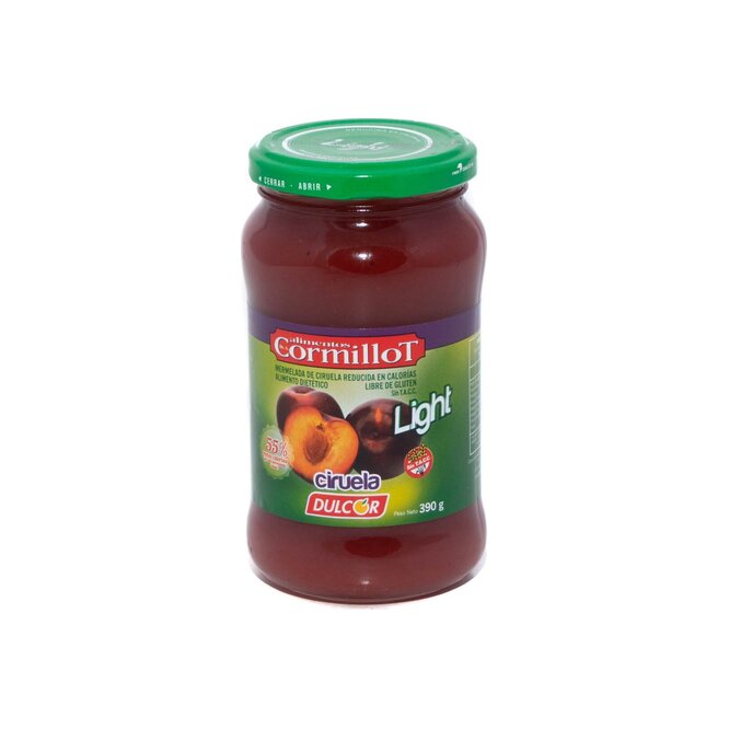 Mermelada de ciruela light en frasco Cormillot 390 gramos