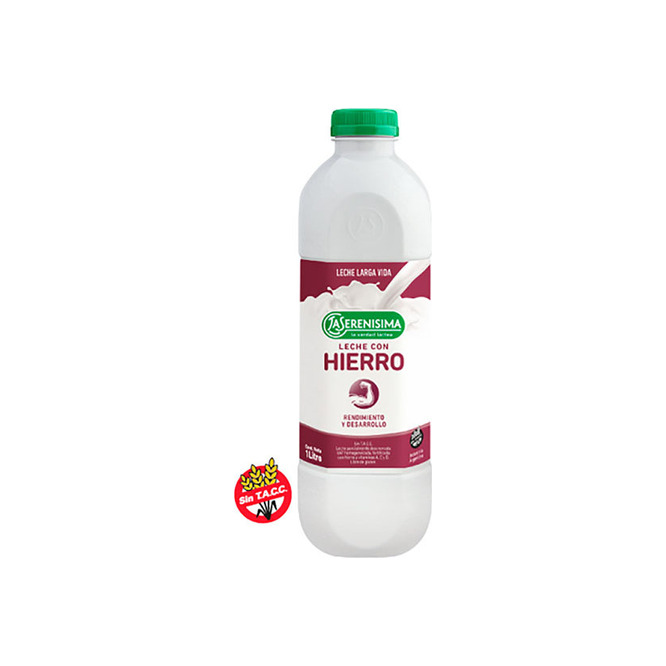 Leche con hierro en botella La Serenísima 1 litro