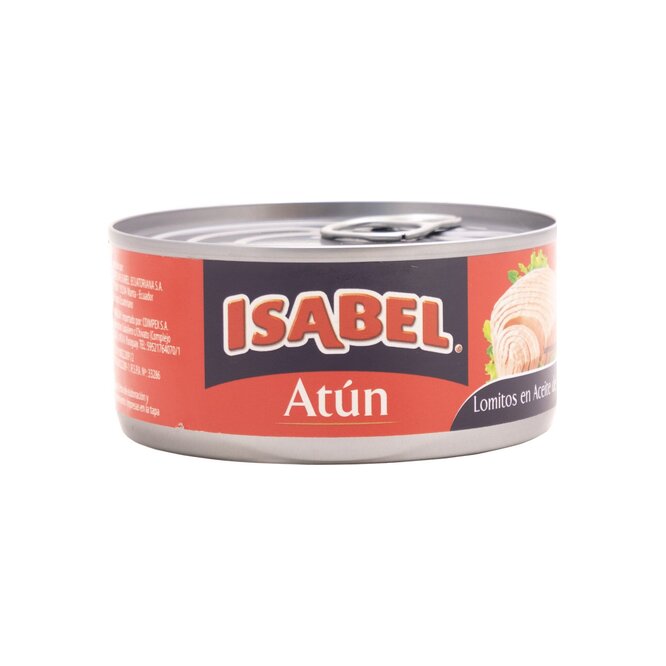 LOMITOS D/ATUN/ACEITE D/SOJA 170GR ISABE