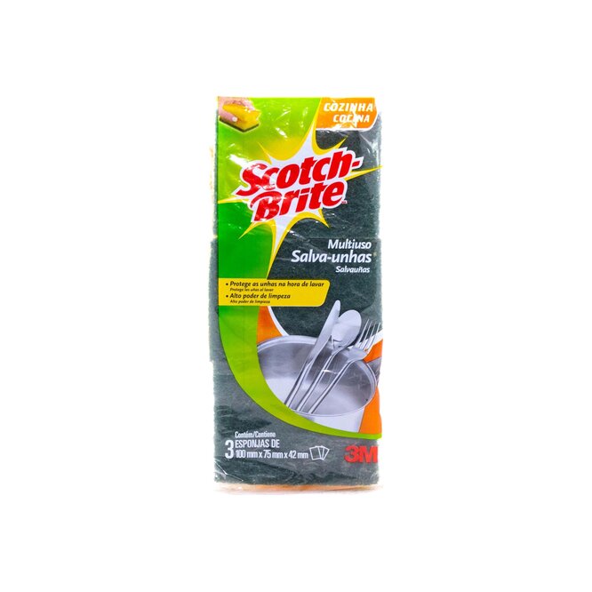 ESPONJA SCOTCH BRITE SALVA UÑAS 3UN