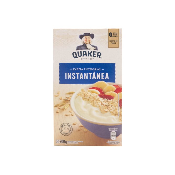 Avena Integral Instantánea en caja Quaker 300 gramos