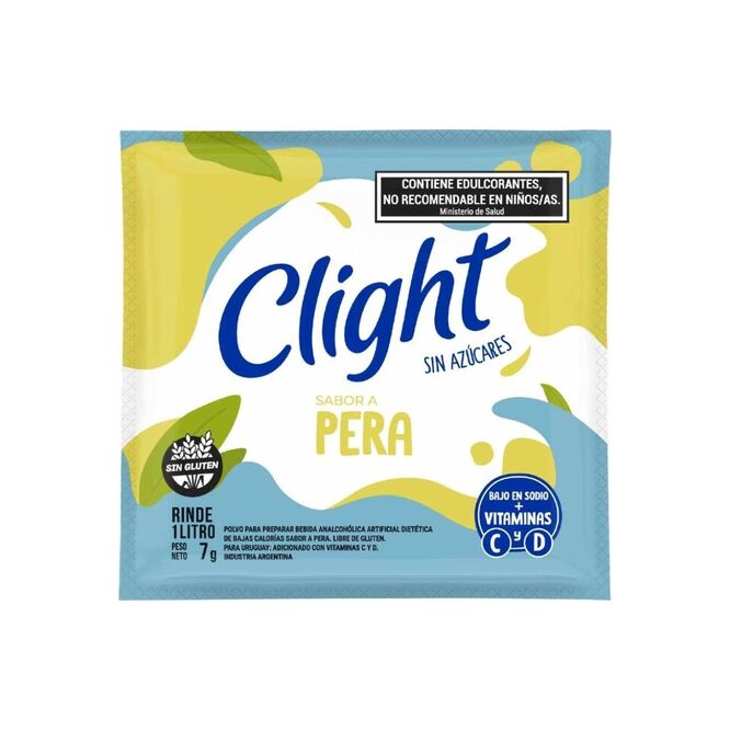 Jugo sabor pera en polvo Clight 7 gramos