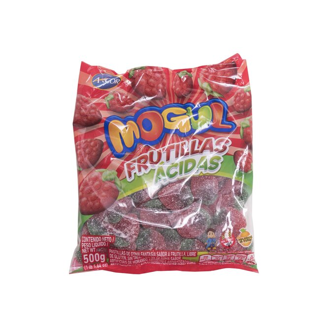 Gomitas de frutillas ácidas Mogul 500 gramos