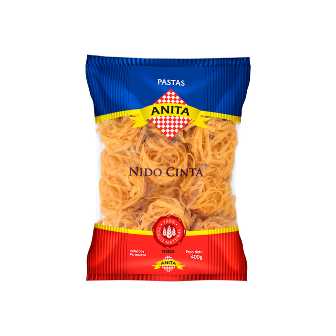 Fideo nido cinta paquete Anita 400 gramos
