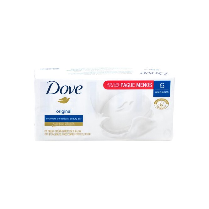 Jabón de tocador original de 90 gramos Dove 6 unidades