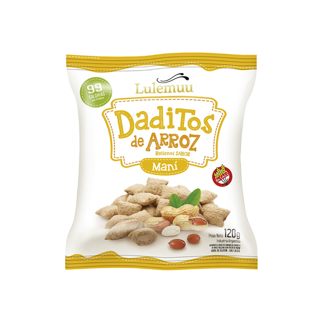 DADITOS DE ARROZ LULEMMU MANI 120GR