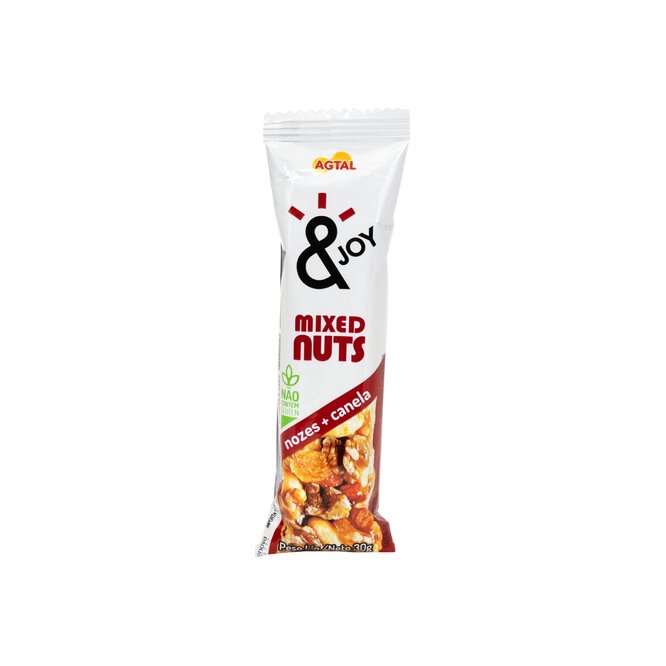 Barra de cereal Mixed Nuts Nueces y Canela Agtal 30 gramos