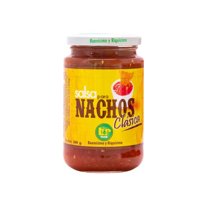 Salsa clásica para nachos B & R Foods 360 gramos