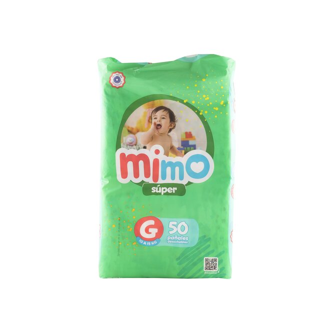 Pañal super grande mega Mimo 50 unidades