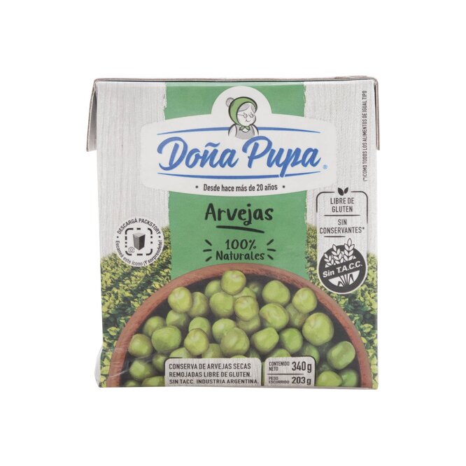 ARVEJAS DOÑA PUPA  340GR