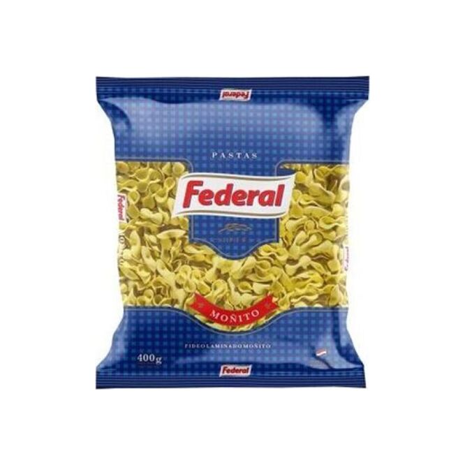 Fideo moñito paquete Federal 400 gramos