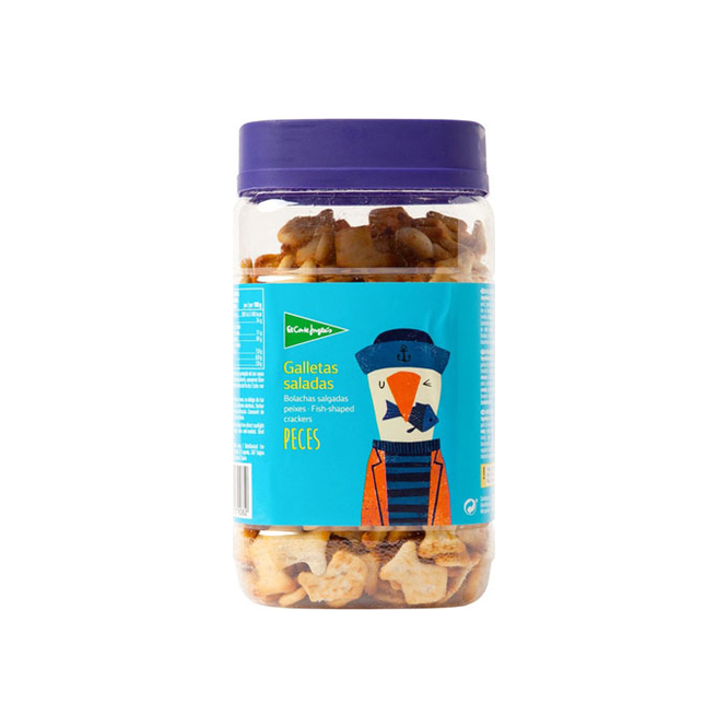 GALLETITAS SALADAS D/PECES 350G ECI POT