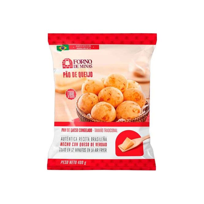 Pan de queso brasileño congelado Forno Minas 240 gramos