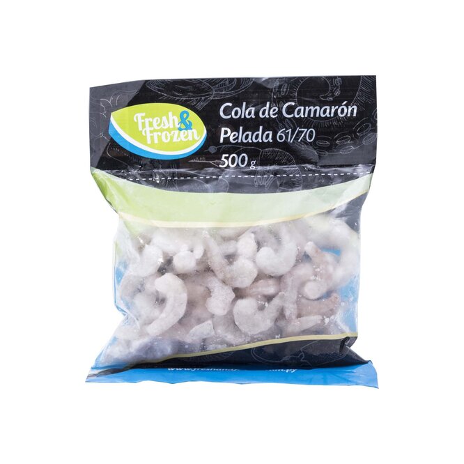 COLA DE CAMARON PELADA 61/70 500 GR E/V