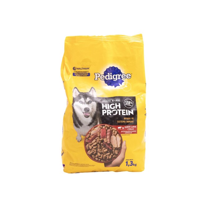 Alimento para perro High Protein sabor carne y pollo Pedigree 1,3 kilos