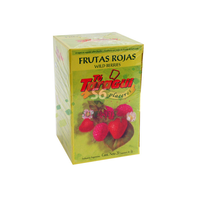Té placer frutas rojas Taragüi 20 unidades