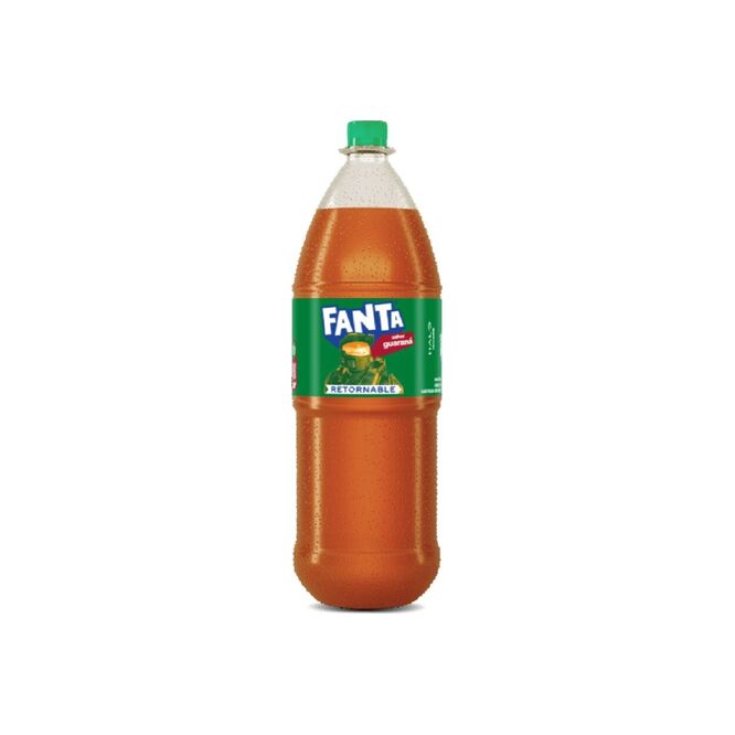 Gaseosa sabor guaraná retornable Fanta 2 litros