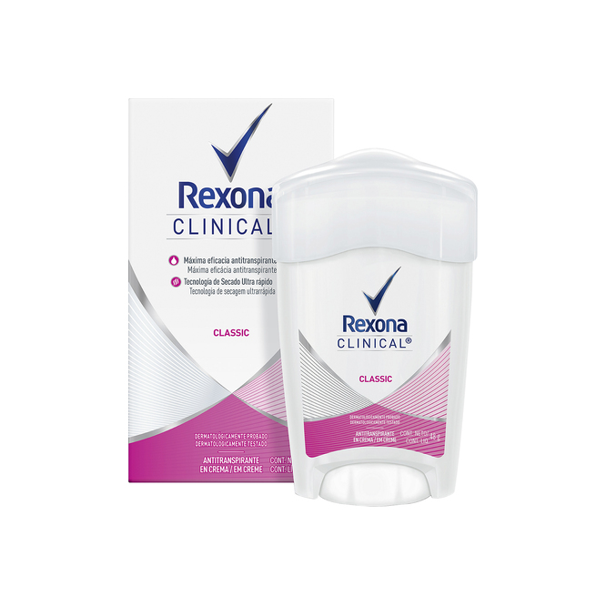 Desodorante femenino Clínical Rexona 48 gramos
