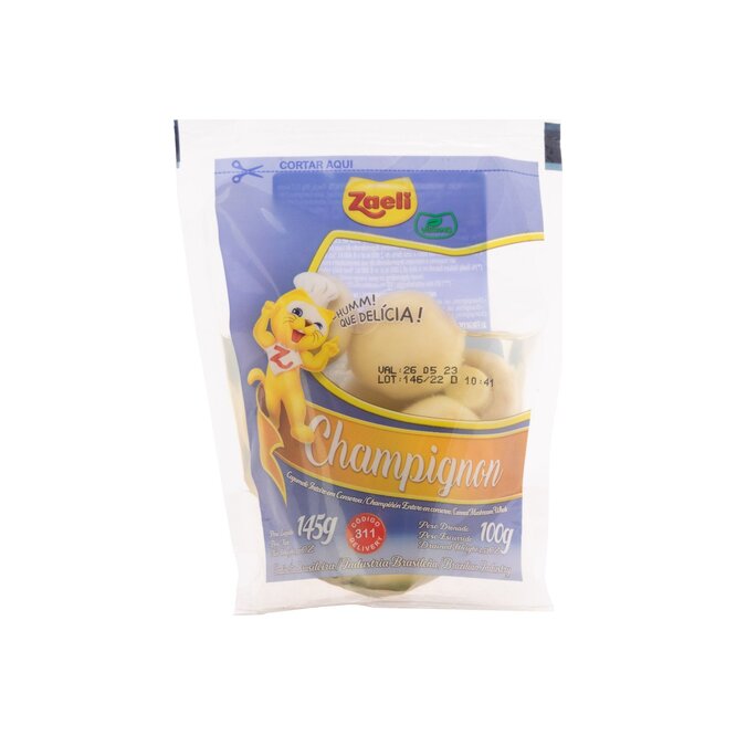 Champiñón enteros doypack Zaeli 145 gramos