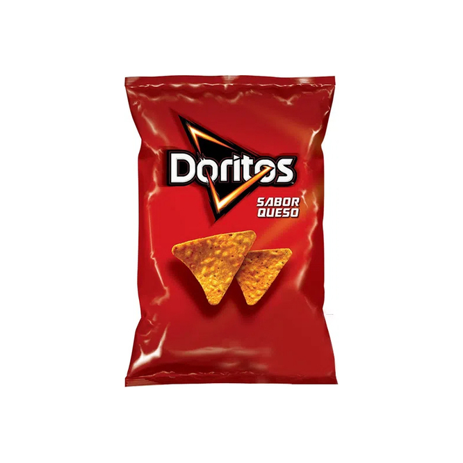 Snack salado de Maíz Sabor Queso Doritos en paquetes 28 gramos