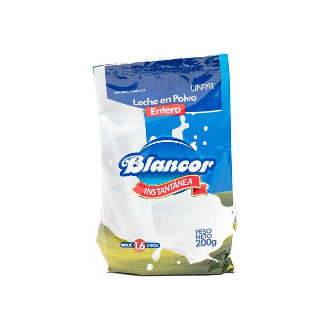 LECHE EPOLVO ENTERA 200GR BLANCOR BSA