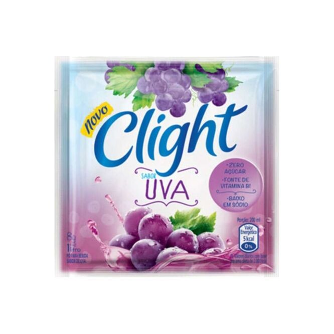 Jugo sabor uva en polvo Clight 8 gramos