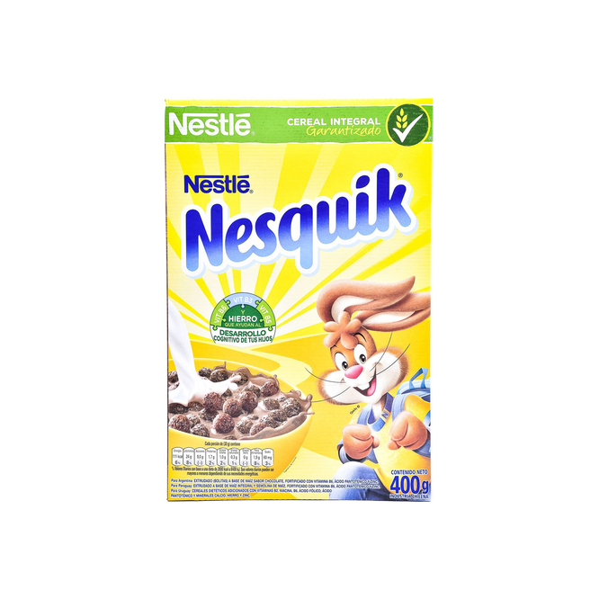 Cereales a base de maíz sabor chocolate Nesquik 400 gramos