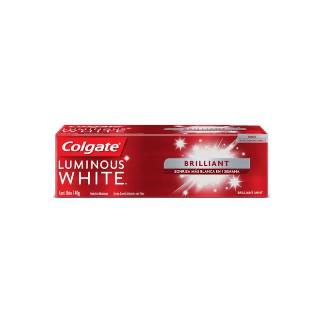 Crema dental Luminous White Colgate 140 gramos