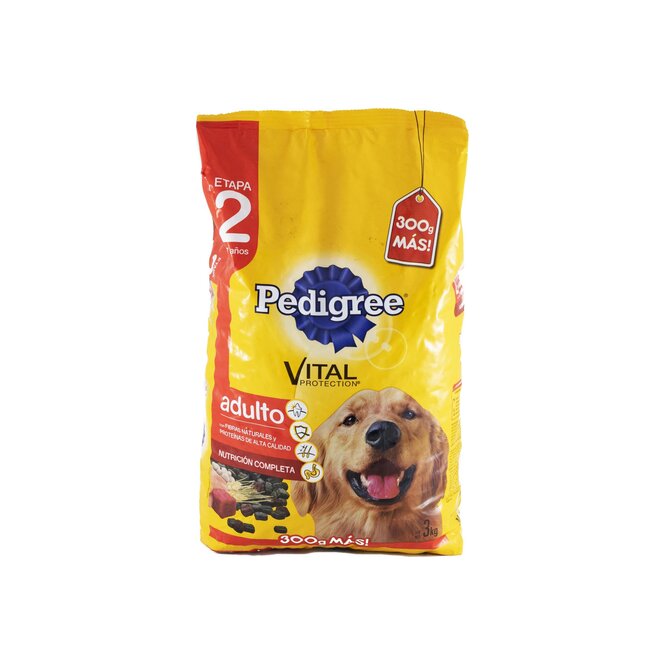 Alimento para perro adulto sabor carne Pedigree 3 kilos