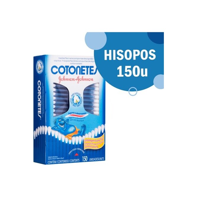 Hisopos Flexibles Cotonetes en Caja Johnson's 150 unidades