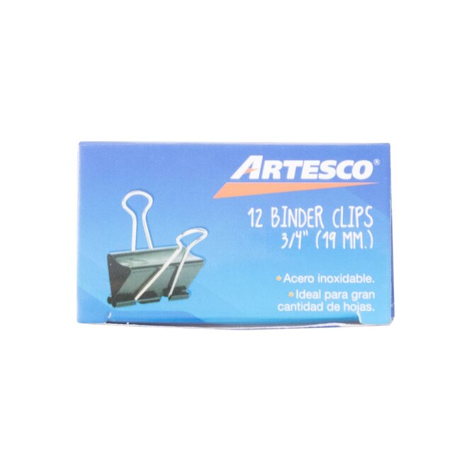 CLIPS 19 MM 12 UN ARTESCO BINDER