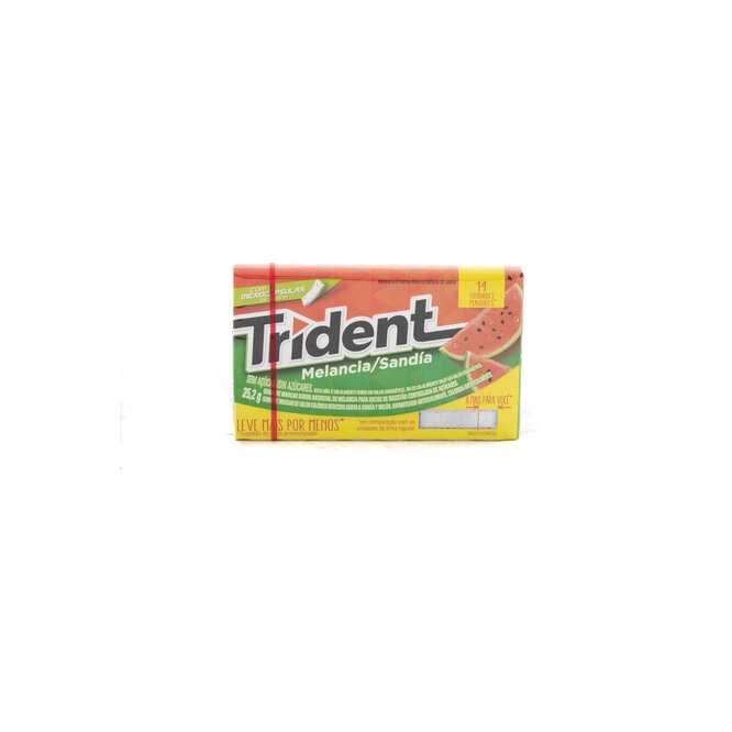 Chicle sabor sandía Trident 25 gramos