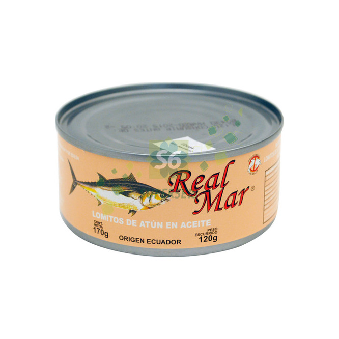Lomitos de atun en aceite lata Real Mar 170 gramos