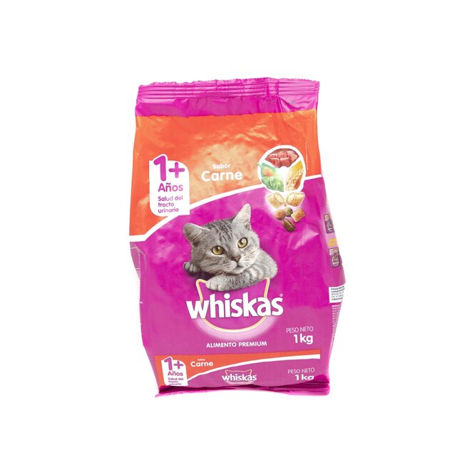 Alimento para gato sabor carne Whiskas 1 kilo