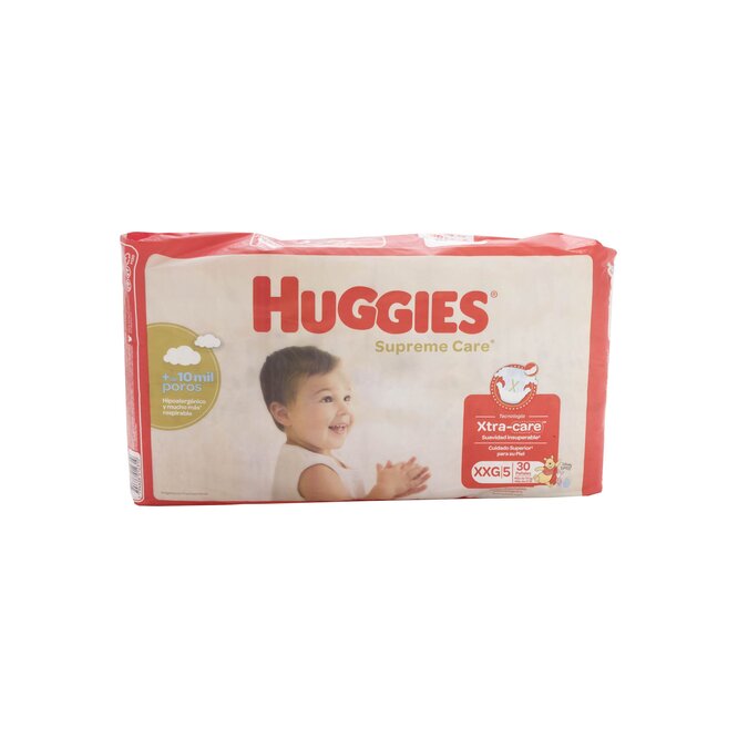 PAÑALES DESEC SUP CARE XXG 30UN HUGGIES
