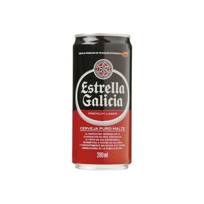 Cerveza en Lata Estrella Galicia 269 ml