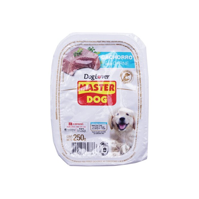 ALIMENTO P/PERRO MASTER DOG CARNE 250GR
