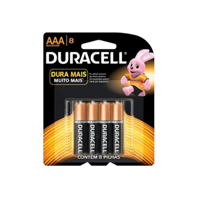 Pila AAA blíster Duracell 8 unidades